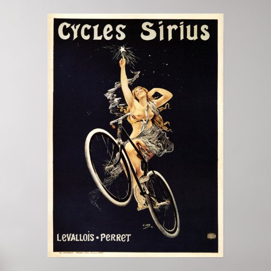 Fietsen Sirius Frans Poster Adverteren (Voorkant)