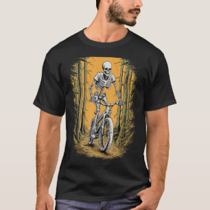 Fietsen Skeleton Mountainbike Fietser Skeleton Ha T-shirt