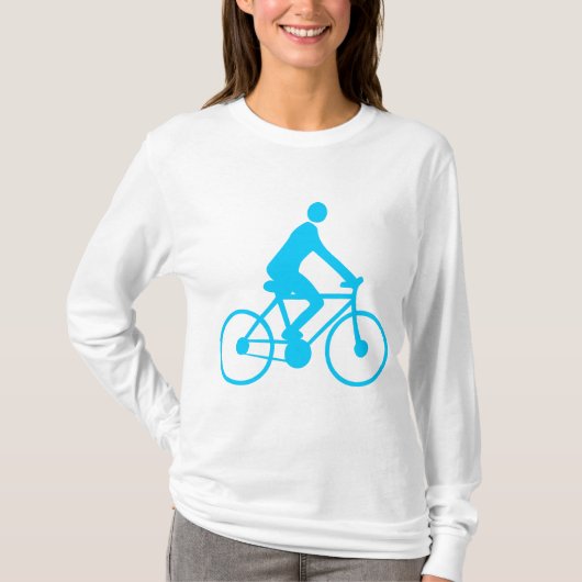 Fietsen - Sky Blue T-shirt (Voorkant)