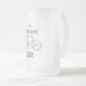 Fietsen: Slechte auto van Man Matglas Bierpul (Voorkant rechts)