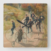 Fietsen ~ Square Wall klok (Voorkant)