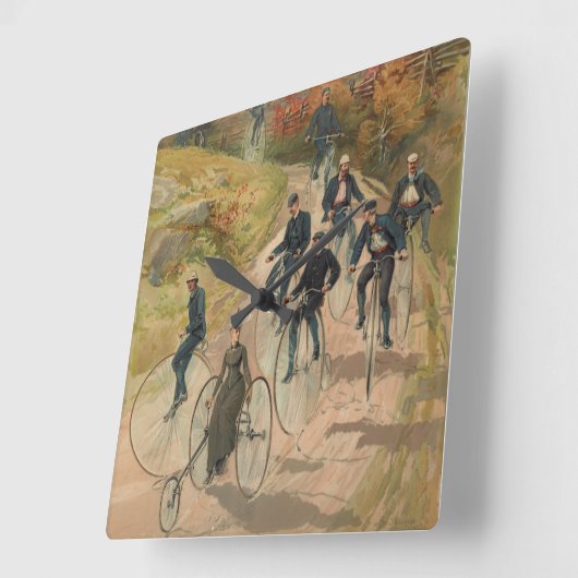 Fietsen ~ Square Wall klok (Hoek)