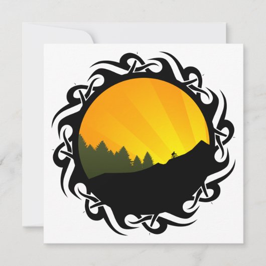 fietsen : stammenrayz kaart (Voorkant)