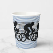 Fietsen Stripes Design papieren beker (Links)
