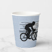 Fietsen Stripes Design papieren beker (Voorkant)