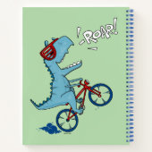 Fietsen T-Rex Gebrul Notitieboek (Achterkant)