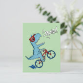 Fietsen T-Rex Roar Briefkaart (Staand voorkant)