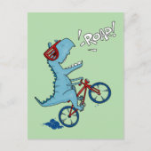 Fietsen T-Rex Roar Briefkaart (Voorkant)