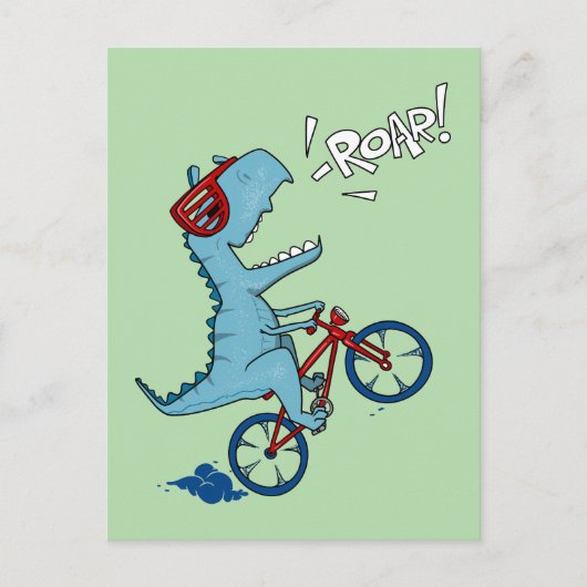 Fietsen T-Rex Roar Briefkaart (Voorkant)