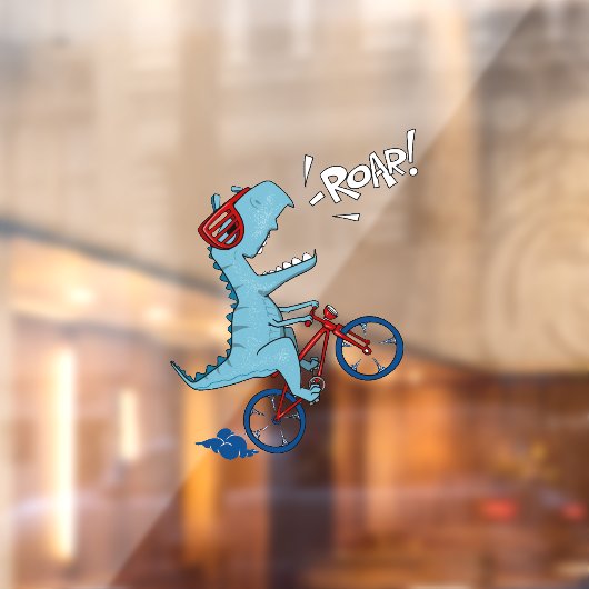 Fietsen T-Rex Roar Raamsticker (Vel 2)