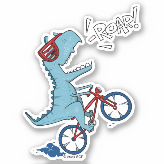 Fietsen T-Rex Roar Sticker (Voorkant)