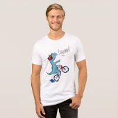 Fietsen T-Rex Roar Tri-Blend Shirt (Voorkant volledig)