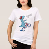 Fietsen T-Rex Roar Tri-Blend Shirt (Voorkant)