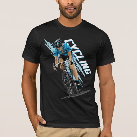 Fietsen T-shirt (Voorkant)