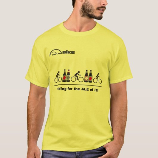 Fietsen T Shirt - Riding voor de ALE-waarde ervan (Voorkant)