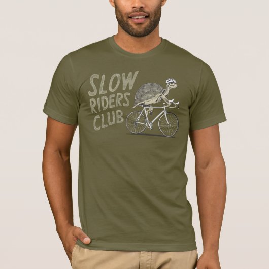 Fietsen: Tortoise Slow Riders Club T-shirt (Voorkant)