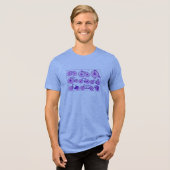  fietsen Tri-Blend shirt (Voorkant volledig)
