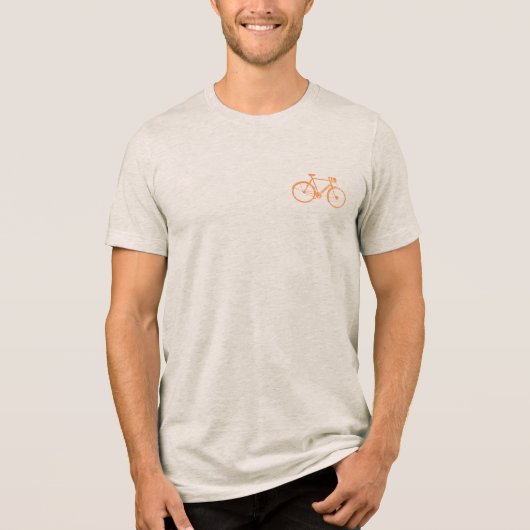 Fietsen Tri-Blend Shirt (Voorkant)