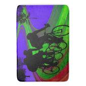 Fietsen Trio op Ribbon Road Badmat (Voorkant Verticaal)