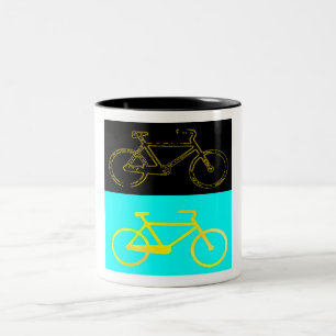 Fietsen Tweekleurige Koffiemok