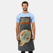  Fietsen Uitlaatpijppatroon Schort (Gedragen)