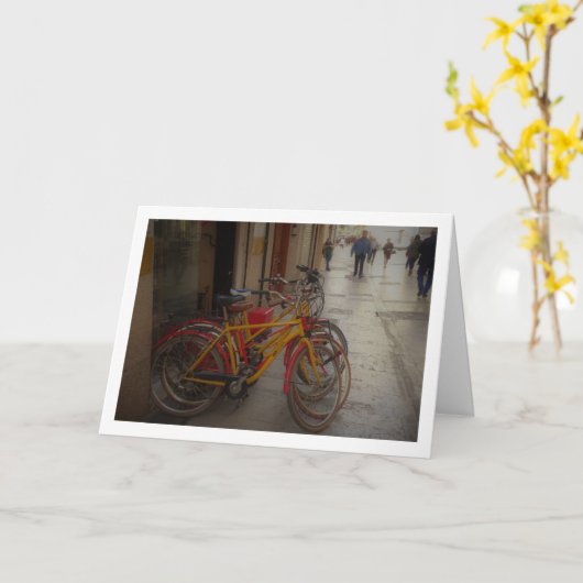 Fietsen, Valencia Stad, Spanje Kaart (Gele Bloem)