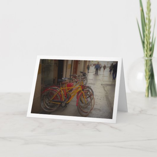 Fietsen, Valencia Stad, Spanje Kaart (Voorkant)