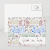 Fietsen van Aarhus, gepatterd Briefkaart (Voorkant / Achterkant)