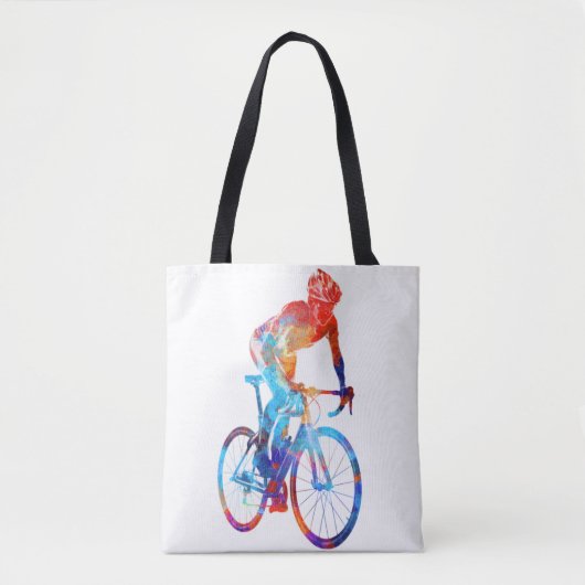Fietsen van Waterverven voor fietsen Tote Bag (Voorkant)