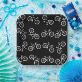 Fietsen verjaardagsfeestje papieren bordje (Feest)