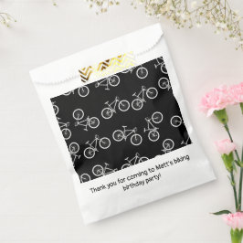Fietsen Verjaardagsfeestje Zwart Bedankzakje