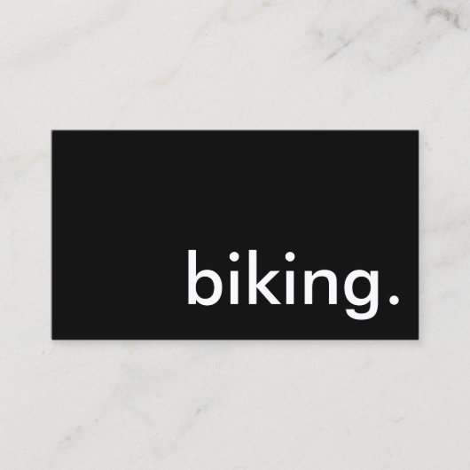 fietsen. visitekaartje (Voorkant)