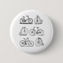 fietsen voor de knoppenbadge voor retro-fietsers