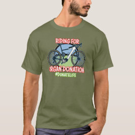 Fietsen voor orgaandonatie t-shirt