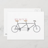 Fietsen voor twee briefkaart (Voorkant / Achterkant)