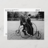 Fietsen voor twee in het Witte Huis 1886 Briefkaart (Voorkant / Achterkant)