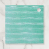 Fietsen voor twee Waterverven Tandem Bike Bedankjes Labels (Achterkant)