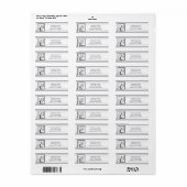 Fietsen voor tweedaags label voor retourzending (Full Sheet)