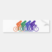 Fietsen (vrouw) bumpersticker (Voorkant)