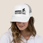 Fietsen (vrouw) trucker pet (In situ)