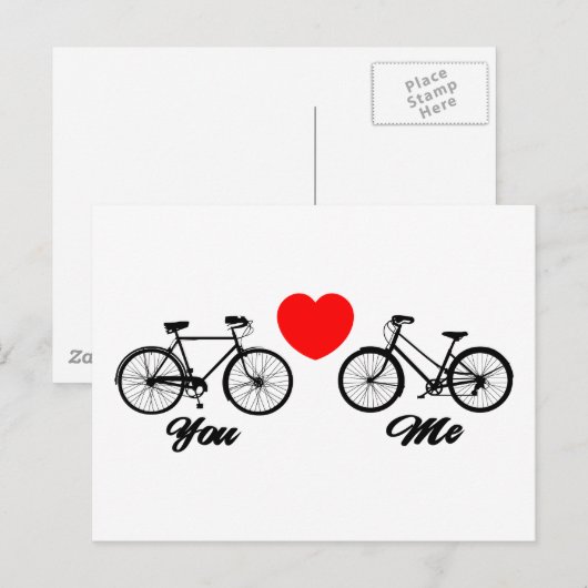 Fietsen waar ik van hou briefkaart (Voorkant / Achterkant)