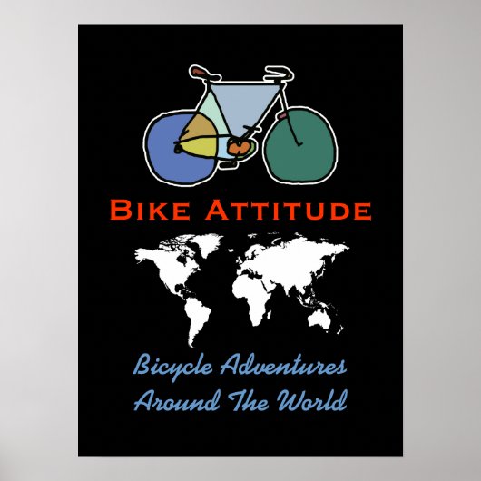 fietsen / wandbekleding poster (Voorkant)