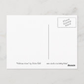 Fietsen - Welkom Briefkaart voor thuiskunst (Achterkant)