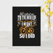 Fietsen Wiel Grappig Pret Humor Rijden Kaart (Gele Bloem)