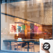 Fietsen Wieler Groep Ruiters Raamsticker (Cafe Raam)
