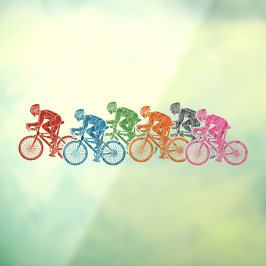 Fietsen Wieler Groep Ruiters Raamsticker