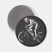 fietsen wieler inverse silhouet magneet (Voorkant / Achterkant)
