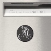 fietsen wieler inverse silhouet magneet (Insitu (Vaatwasser))
