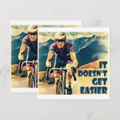 Fietsen wordt niet makkelijker (Voorkant / Achterkant)