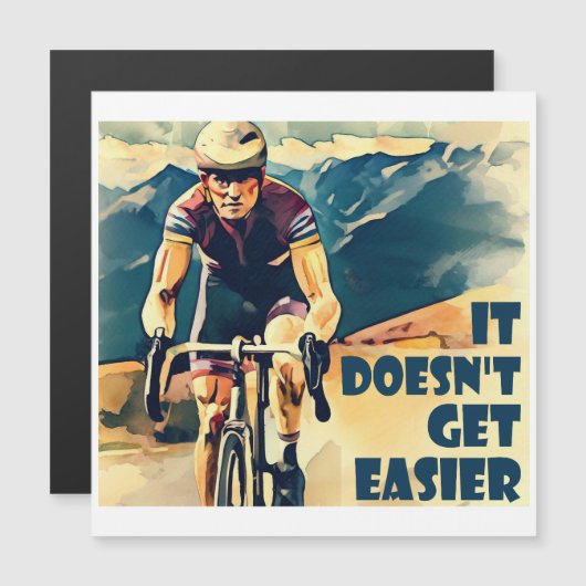 Fietsen wordt niet makkelijker (Voorkant / Achterkant)